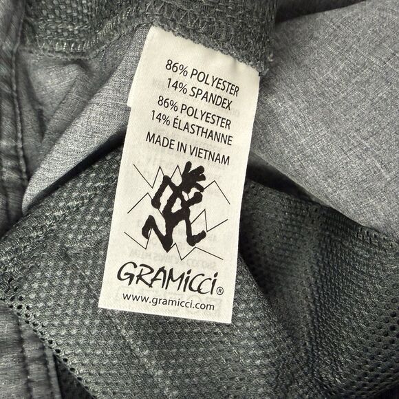 Gramicci Convertible Ruched Pants Women Size 4 Gray Adjustable Tap Packable - Picture 9 of 14